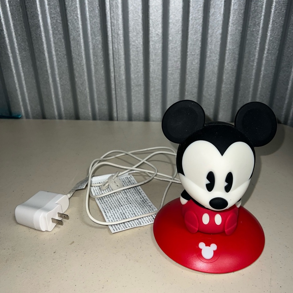Disney Mickey Mouse Night Light - Red and Black